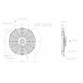 Axial Pull Radiator Cooling Fan SPAL 12V VA13-AP51/C-35S 330 MM-3