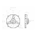 Axial Pull Radiator Cooling Fan SPAL 12V VA26-AP70/LL-60S 280 MM-3