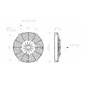 Axial Pull Radiator Cooling Fan SPAL 12V VA07-AP12/C-58S 225 MM-3