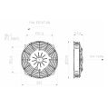 Axial Suction Radiator Cooling Fan SPAL 12V VA14-AP7/C-34A 190 MM-3