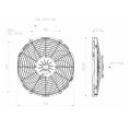 Axial Pull Radiator Cooling Fan SPAL 12V VA10-AP50/C-61S 305 MM-3