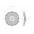 Axial Pull Radiator Cooling Fan SPAL 12V VA09-AP50/C-54S 280MM-3