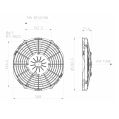 Axial Suction Radiator Cooling Fan SPAL 12V VA11-AP8/C-29A 255 MM-3