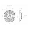 Axial Pull Radiator Cooling Fan SPAL 12V VA11-AP8/C-29S 255 MM-3