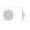 Axial Pull Radiator Cooling Fan SPAL 12V VA13-AP70/LL-63S-3