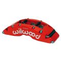 Wilwood 120-14317 TC6 Radial Mount Rear Caliper Right 6 Pistons Red -1