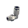 Adapter fitting Turbosmart 90' 1/8 NPT Pushloc 1/4 stainless steel -1