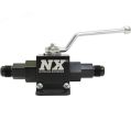 Lightweight Billet Aluminum In-Line Ball Valve 1/2 Inch I.D. with 8AN Fittings Nitrous Express NX 15159-8-1