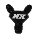 AN6 x AN6 x AN6 Billet Pure-Flo Y Fitting Black Nitrous Express NX 16386-1