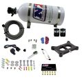 Holley 2 BBL Conventional Plate System Gasoline Stage 6 50-300Hp with 10Lb Bottle Nitrous Express NX 30020-1
