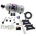Dual 4150 Conventional Plate System Gasoline Stage 6 50-300Hp with 10Lb Bottle Nitrous Express NX 30240-10-1