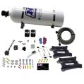 Dual 4150 Conventional Plate System Alcohol Stage 6 50-300Hp with 15Lb Bottle Nitrous Express NX 30245-15-1