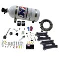 Dual 4150 Conventional Plate System Gasoline Pro-Power 100-500Hp with 10Lb Bottle Nitrous Express NX 50240-10-1