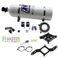 4150 Billet Crossbar Plate System Single Stage 100-500Hp with 15Lb Bottle Nitrous Express NX 66042-15-1