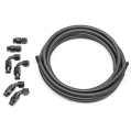 6AN Universal PTFE Hose Kit Black Carbon Radium Engineering-1