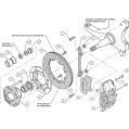 Wilwood 140-10738 Forged Dynapro 6 Front Brake Kit Hub 12.19 Red for Cadillac Chevrolet GMC Pontiac-3