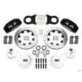 Wilwood 140-12947-D Forged Dynapro 6 Big Brake Front Brake Kit 12.19 Drilled Black for Ford-2