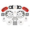Wilwood 140-12947-DR Forged Dynapro 6 Big Brake Front Brake Kit 12.19 Drilled Red for Ford-2