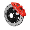 Wilwood 140-13886-DR AERO6 Big Brake Front Brake Kit 14.00 Drilled Red for Ford-1
