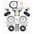 Wilwood 140-13888-D AERO4-MC4 Big Brake Rear Parking Brake Kit 14.00 Drilled Black for Ford-2