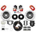 Wilwood 140-16164 Forged Dynalite Rear Brake Kit 12.19 Drilled Red-2