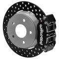 Wilwood 140-17735-D NDPR Rear UTV Brake Kit Drilled Black for Polaris RZR-1