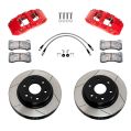 Wilwood 140-17956-R AERO4-DM Direct-Mount Truck Rear Brake Kit Red 13.25 for Mercedes Benz Sprinter 2022-2024 AWD-2