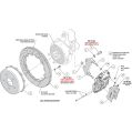 Wilwood 140-18075-DR Forged Narrow Superlite 4R Big Brake Rear Brake Kit For OE Parking Brake 13.5 Drilled Rotor Red-3