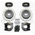 Wilwood 140-7141-D Forged Dynalite Rear Brake Kit 12.19 Drilled Black-2