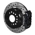 Wilwood 140-7141-D Forged Dynalite Rear Brake Kit 12.19 Drilled Black-1