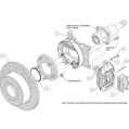 Wilwood 140-7141-DP Forged Dynalite Rear Brake Kit 12.19 Drilled Polished-3