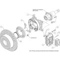 Wilwood 140-9282-D Forged Dynalite Rear Parking Brake Kit 12.19 Drilled Slotted Black-3