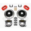 Wilwood 140-9282-DR Forged Dynalite Rear Parking Brake Kit 12.19 Drilled Slotted Red-2
