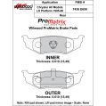 Brake Pads Wilwood 150-10-D0658K BP-10 D658 Street Performance Racing Pads .61-2