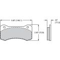 Brake Pads Wilwood 150-20-6617K BP-20 6617 Street Performance Racing Pads .67-2