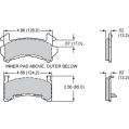 Brake Pads Wilwood 150-20-D154K BP-20 D154 Street Performance Racing Pads .52-2