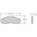 Brake Pads Wilwood 150-30-D0731K BP-30 D731 High-Temperature Racing Pads .57-2