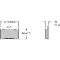 Brake Pads Wilwood 150-40-6211K High-Temperature Racing Pads .44 BP-40-4