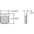 Brake Pads Wilwood 150-45-6812K BP-45 6812 High-Temperature Racing Pads .49-2