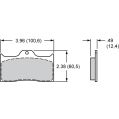 Brake Pads Wilwood 150-45-7112K High Temperature Racing Pads .49 BP-45-2