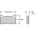 Brake Pads Wilwood 150-8946K BP-10 Street Performance Racing Pads .60-3