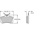 Brake Pads Wilwood 150-9184K BP-10 D340 Street Performance Racing Pads .58-2