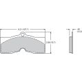 Brake Pads Wilwood 150-D0008K PM ProMatrix D8 Street Performance Racing Pads .49-2