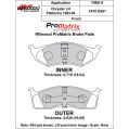 Brake Pads Wilwood 150-D0591K PM ProMatrix D591 Street Performance Racing Pads .71-2