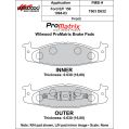 Brake Pads Wilwood 150-D0632KPM ProMatrix D632 Street Performance Racing Pads .63-2