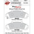 Brake Pads Wilwood 150-D0652K PM ProMatrix D652 Street Performance Racing Pads .65-2