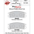 Brake Pads Wilwood 150-D0698K PM ProMatrix D698 Street Performance Racing Pads .54-2