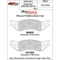 Brake Pads Wilwood 150-D0702AK PM ProMatrix D702A Street Performance Racing Pads .78-2