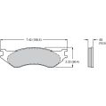 Brake Pads Wilwood 150-D0702K PM ProMatrix D702 Street Performance Racing Pads .65-2