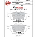 Brake Pads Wilwood 150-D0791K PM ProMatrix D791 Street Performance Racing Pads .66-2
